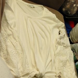 Brand new white blouse By Jun & Ivy